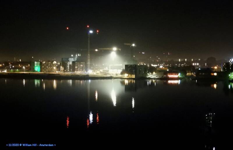 foggy on the land, clear on the water