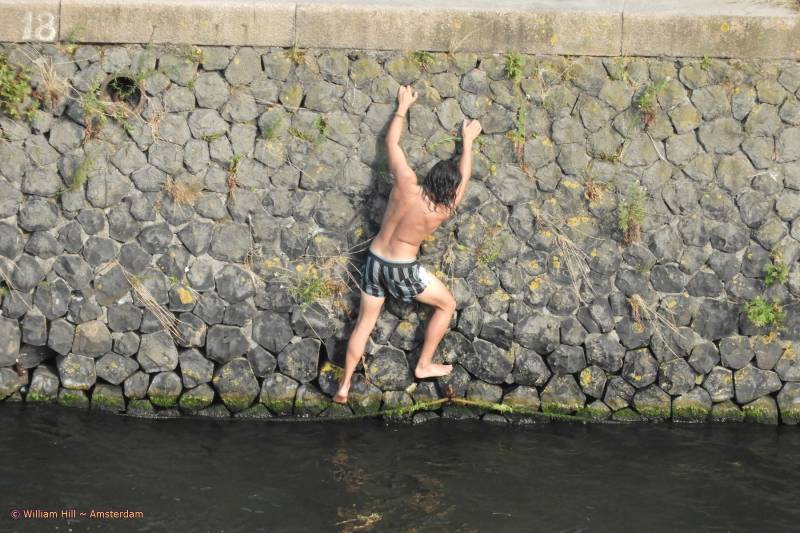 yes that is a way too but there is a stair about 15 meters to the right