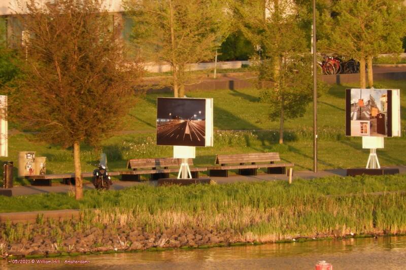 ... but why there, on the bank, not many people will see it, perhaps a single dog walker. But ships will not stop to look. 