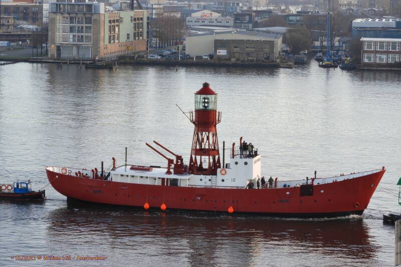 No. 12 was already no longer a lightship, it has been restored by its previous owner into a house with living room and 5 bedrooms and is recently sold and now she is going with her new owner