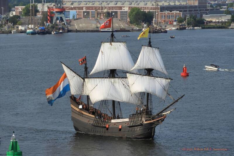 11/08, ancient sailboat HALVE MAEN