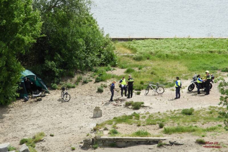 law enforce and police force to remove the rambler.. 