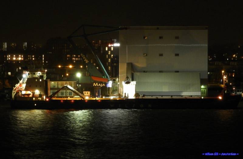 ..only a small part is opened and the crane started