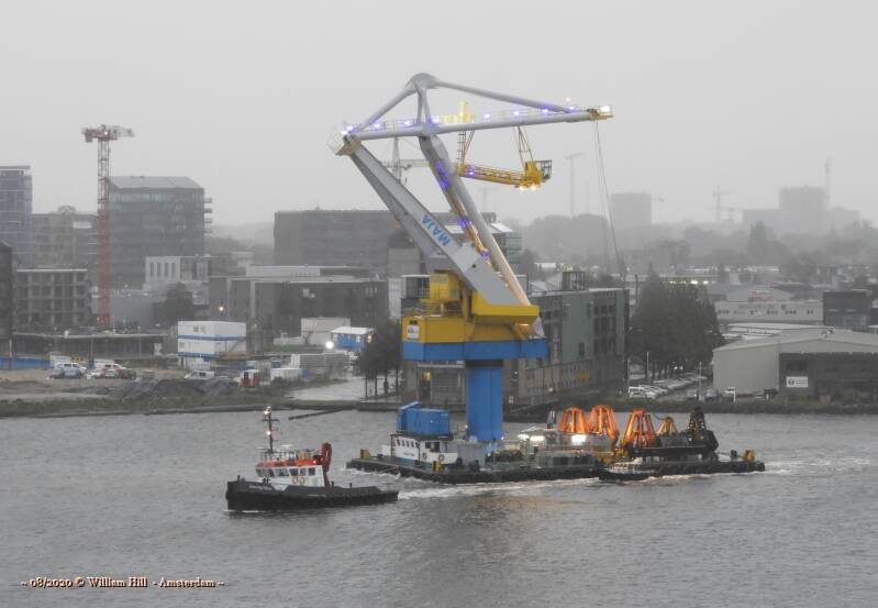 DANCING WATER &amp; CORNELIS TROMP going too, back to their station at  Coenhaven