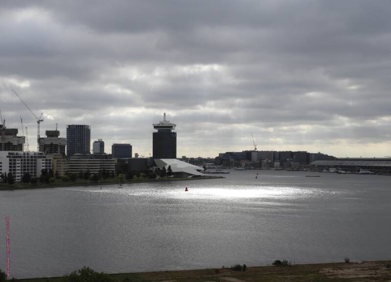 hey, the spotlight goes on over that buoy.., strange