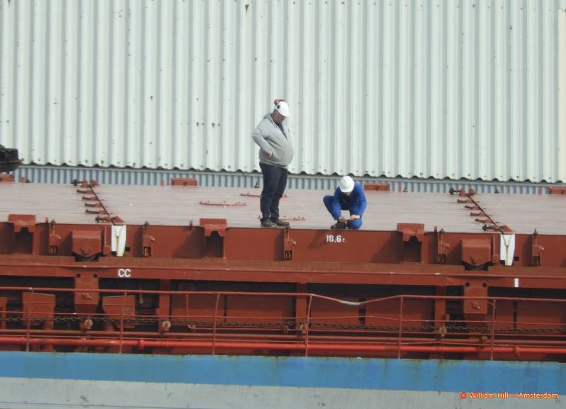 Damaged by the crane ?