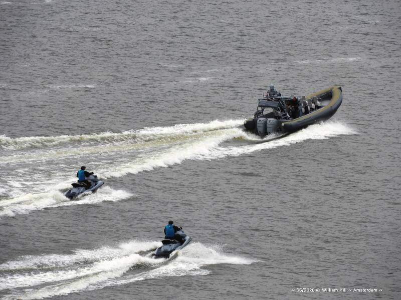 some  bikers with Rhib, mil.police