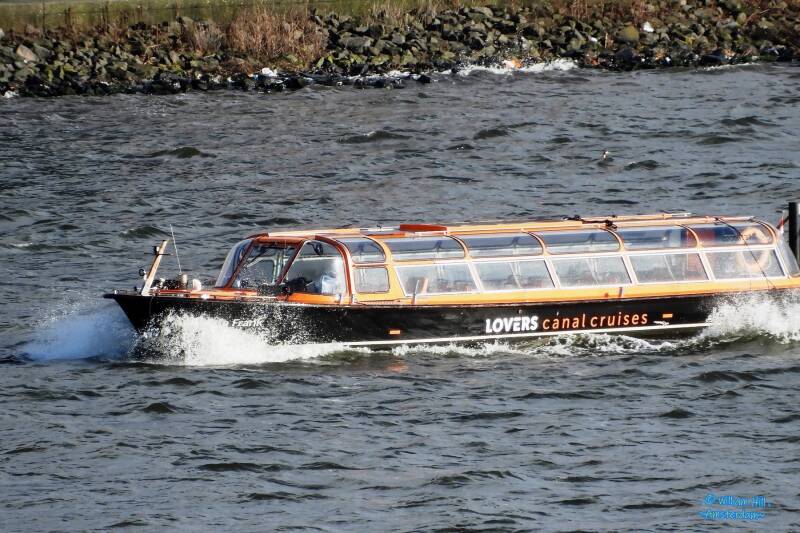 a speeding canalboat 'Anne Frank'