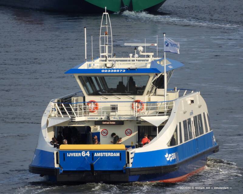 IJVEER 64, the newest of the ferry fleet, first week in service