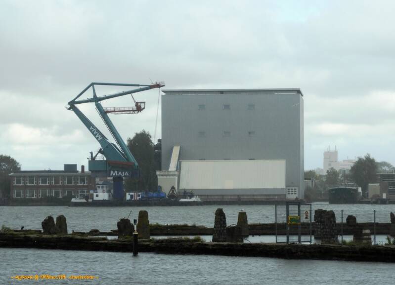 it's now raining, time to go home.. In the dark weather: ENTERPRISE @ OMYA already waiting for a Norwegian coaster next week