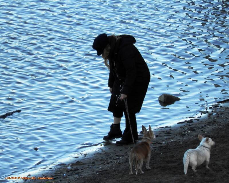 Did she step in some dog...  eew