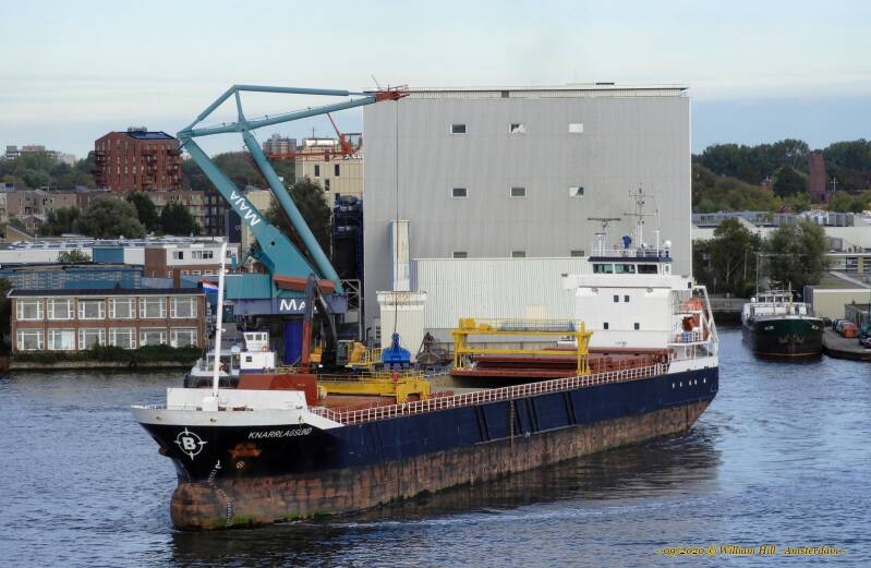 29/09 - 17:12, turnaround of the KNARRLAGSUND at departure from Amsterdam
