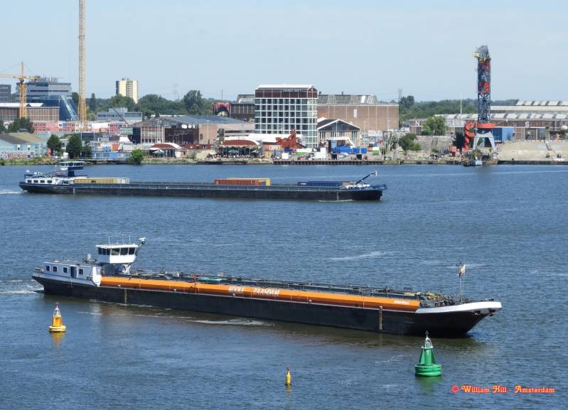 waiting for a cruiseship to pass