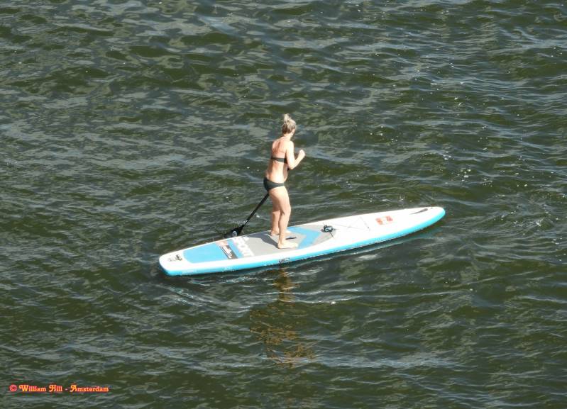 a bit scary, maybe first time on board... iiih .. I see a belly