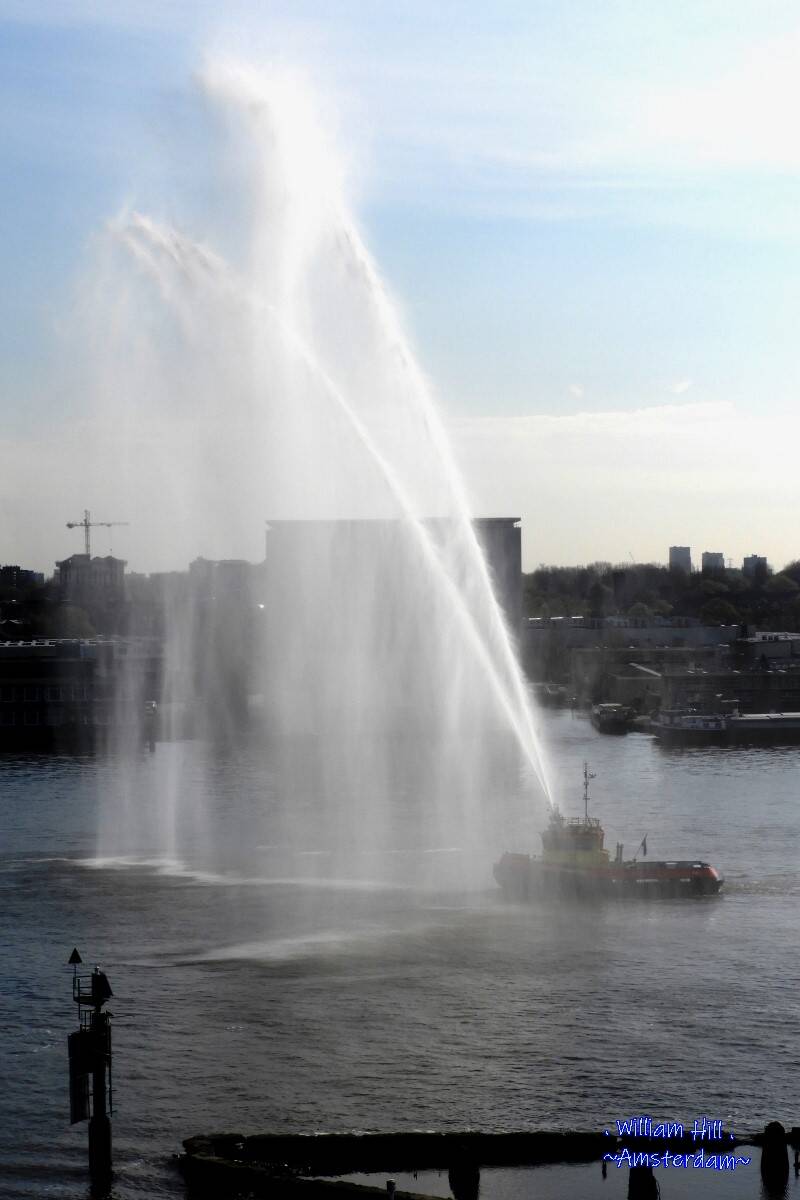 with the watercanon making nice showers