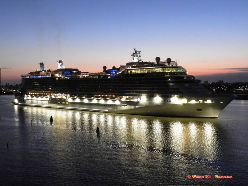 Goodmorning  Celebrity Eclipse, welcome again to Amsterdam, 13.07.2018 - 4.30