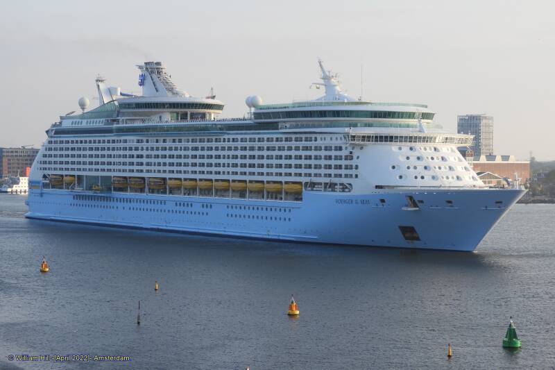 and at 07:41, VOYAGER of the SEAS passes 