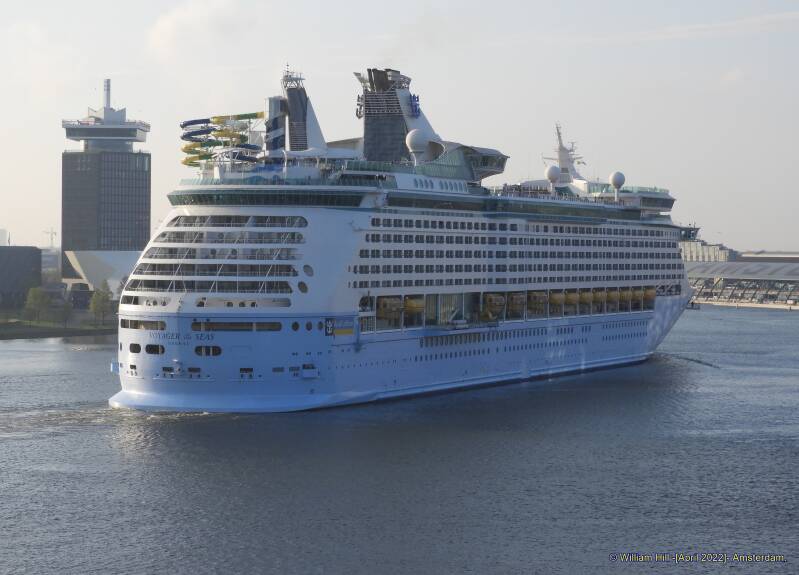 VOYAGER of the SEAS, on her arrival to Amsterdam