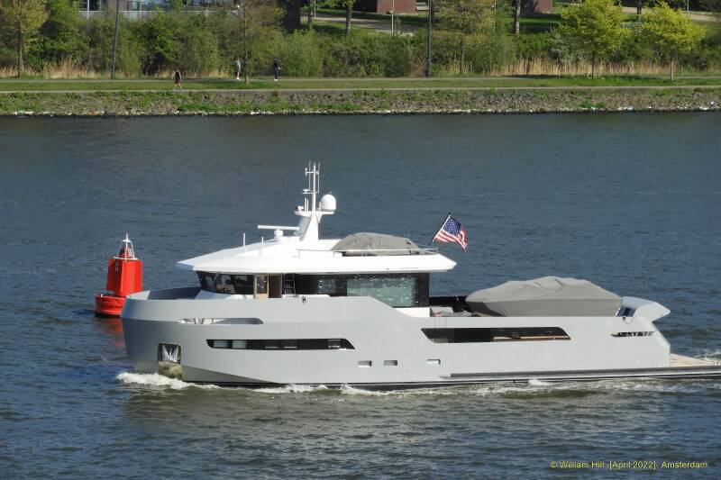 American yacht with Dutch name; AVONTUUR