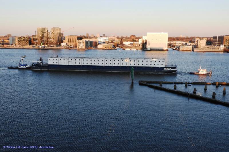 In Rotterdam, the poor refugees can be accommodated in two cruise ships. See what Amsterdam has to offer, an old dusty ex-river cruise boat  :-(
