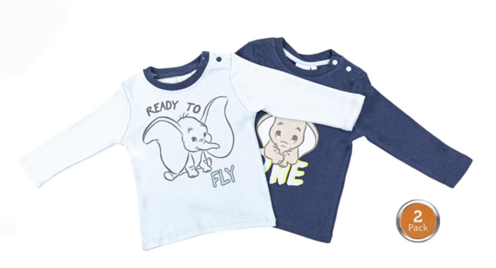 Disney Dumbo baby - t-shirt - top 2 stuks - 86/92 cm