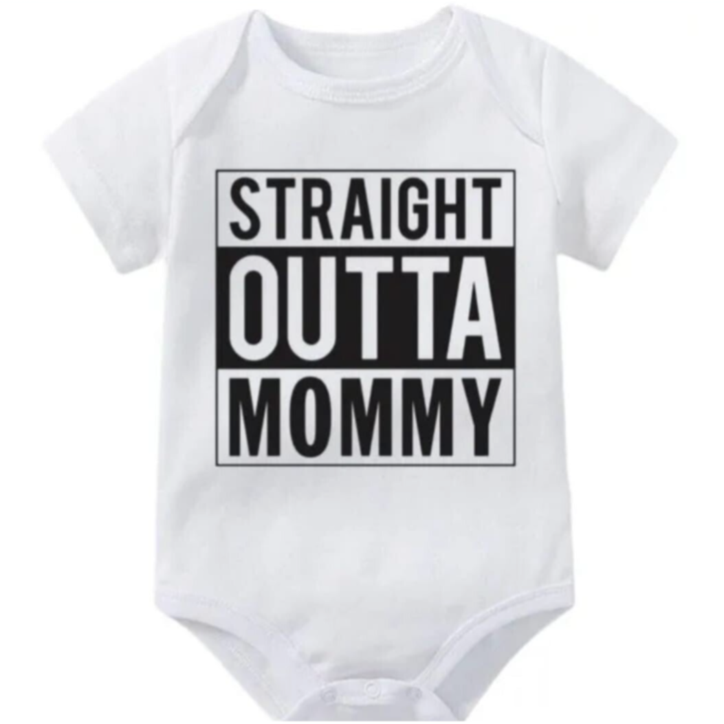 Straight outta mommy Romper