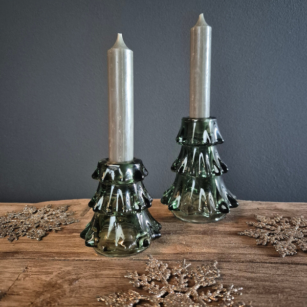 XMAS kandelaar groen groot