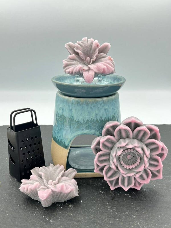 Roze bloemen giftset
