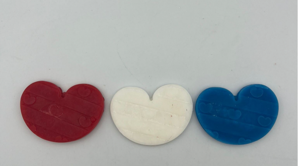 Pompeblêd rood/wit/blauw 3 stuks