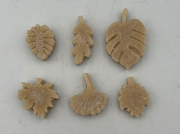 Herfstblaadjes 6 stuks zand