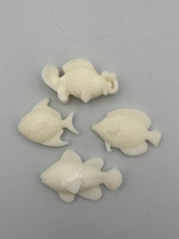 Tropische visjes 4 stuks wit