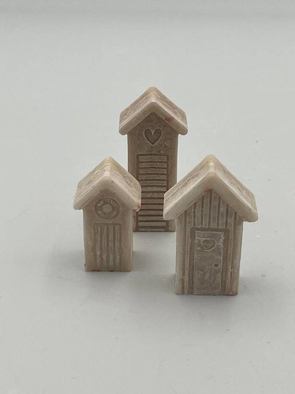 Strandhuisjes 3 stuks zand