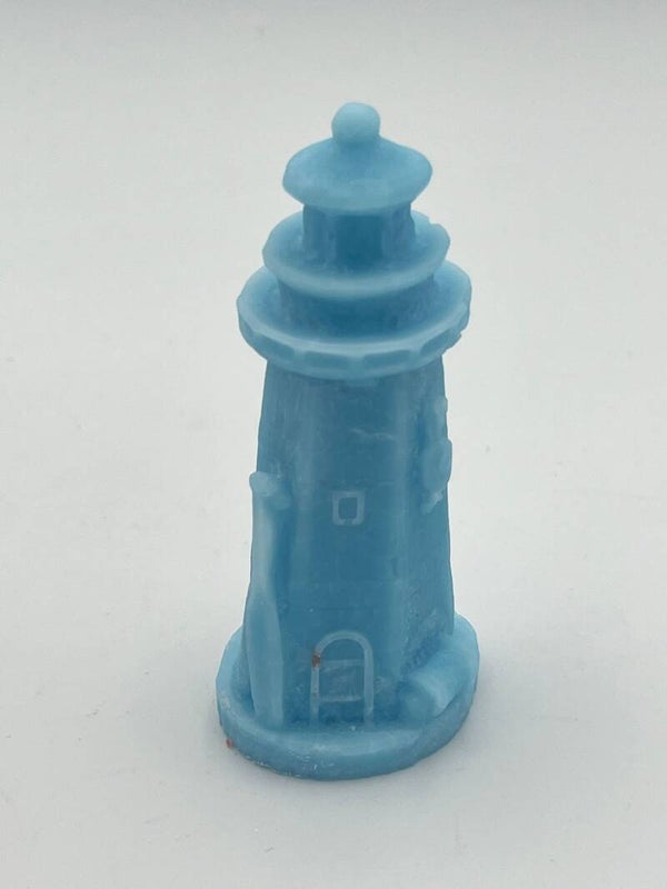 Vuurtoren 3D blauw