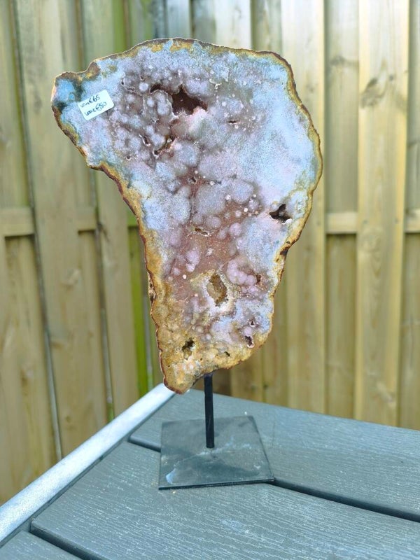 Roze Ametist Slab op standaard (735)