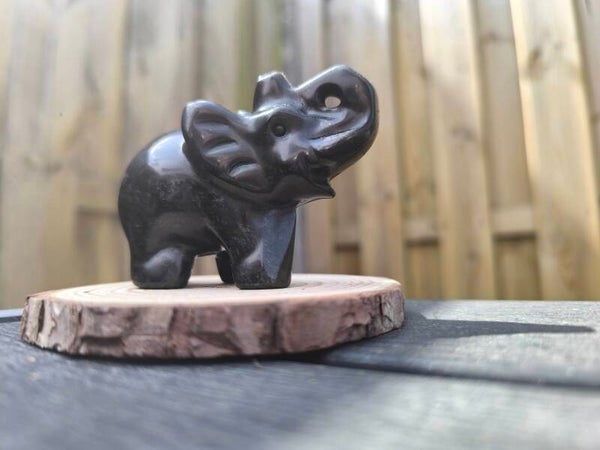 Zwarte obsidiaan Olifant (295)
