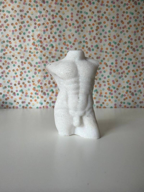 Witte jade man body