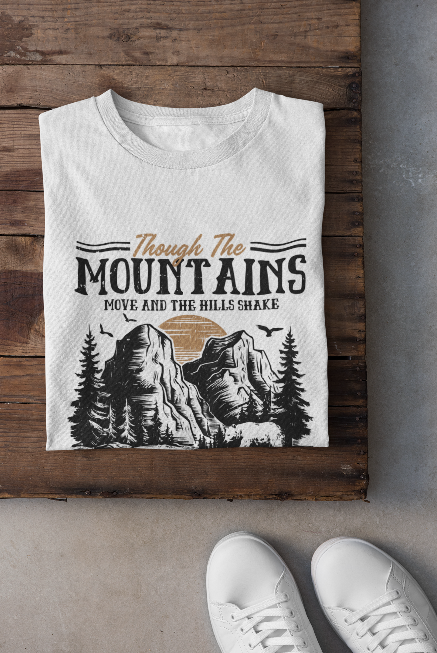 Through the Mountains Classic Fit 100% organic cotton