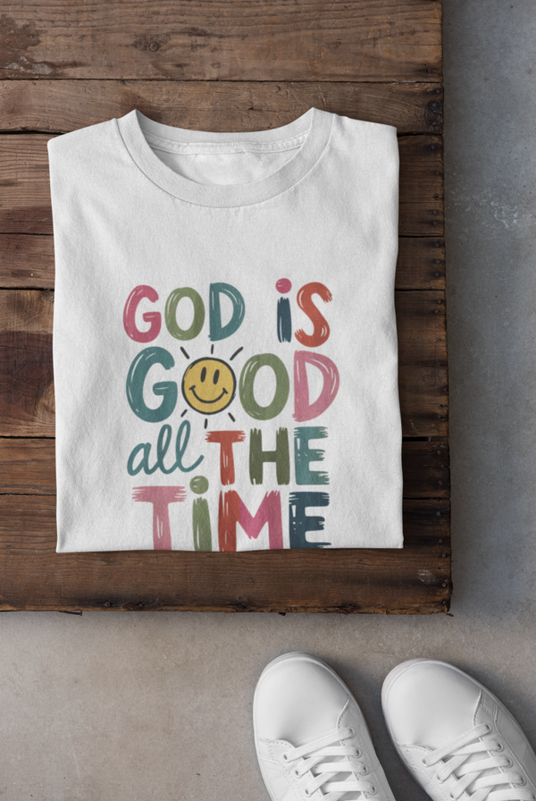 GOD is Good all the time Regular fit 100 % Baumwolle happy