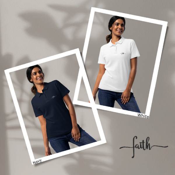 Faith embroidery Polo Shirt Baumwolle edel - Regular fit