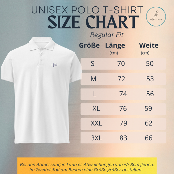 FAITH embroidery Polo Shirt Baumwolle edel - Classic fit