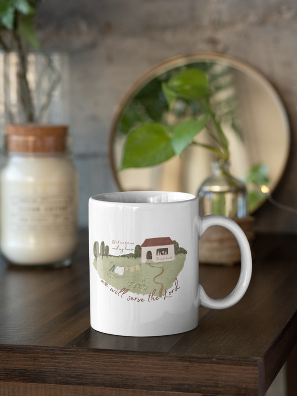 As for me and my house - wunderschöne Tasse / Mug Josua 24,15
