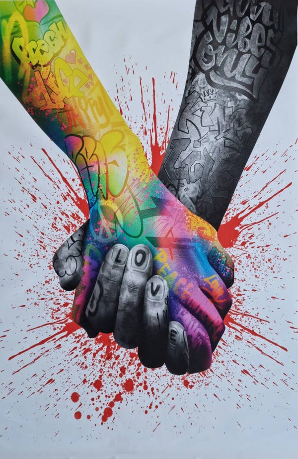 Handen graffiti art