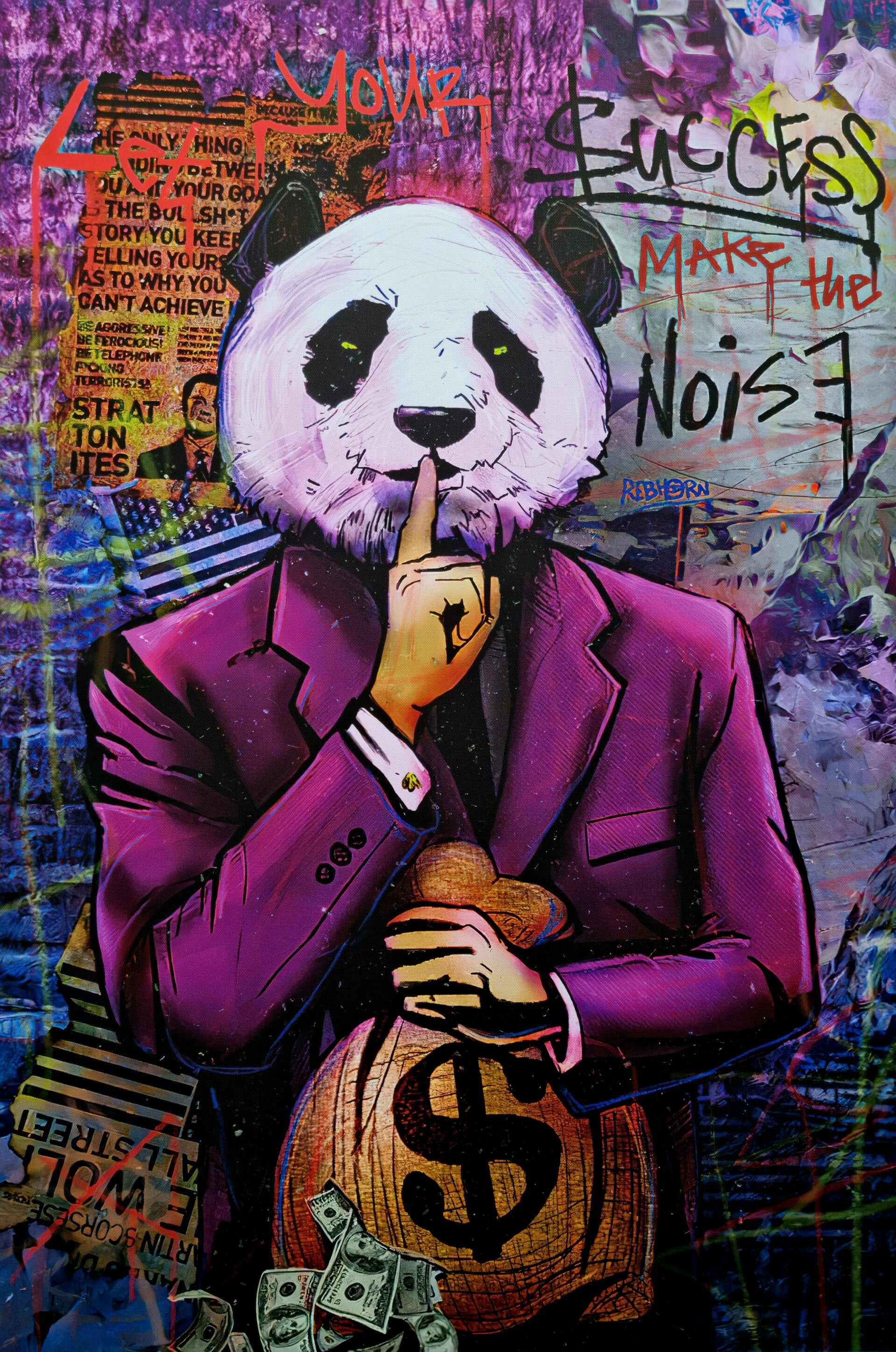 Panda Thief - Paars.