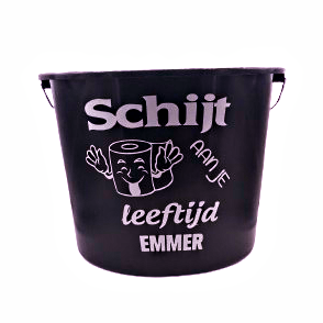 🎁 Mannen Cadeau: Bedrukte Emmers met een Boodschap – Perfect voor Elke Gelegenheid