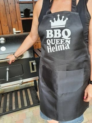 🔥 BBQ Schort Gepersonaliseerd – Duurzaam & Stijlvol met Naam! 🥩🍖
