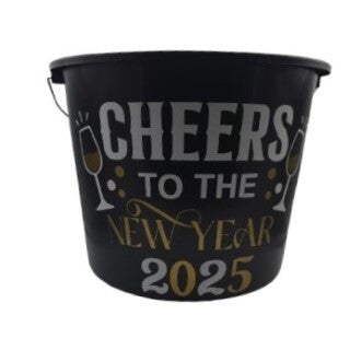 CK 957 Emmer bedrukt: Cheers to the New Year 2025 |bierverpakking|Kerstverpakking|drankverpakking