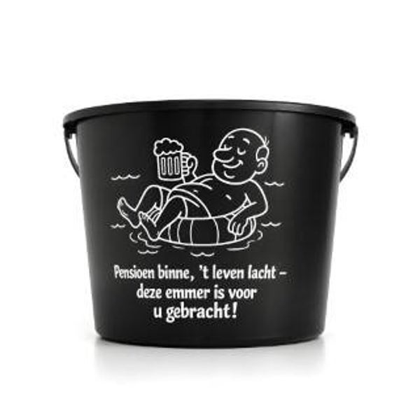 Pensioen binne, 't leven lacht – Geschenkemmer 12L