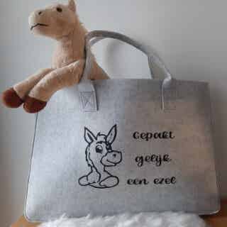 🎁 Stijlvolle en Ruime Boodschappentas – Perfect voor Mama, Oma & Meter!