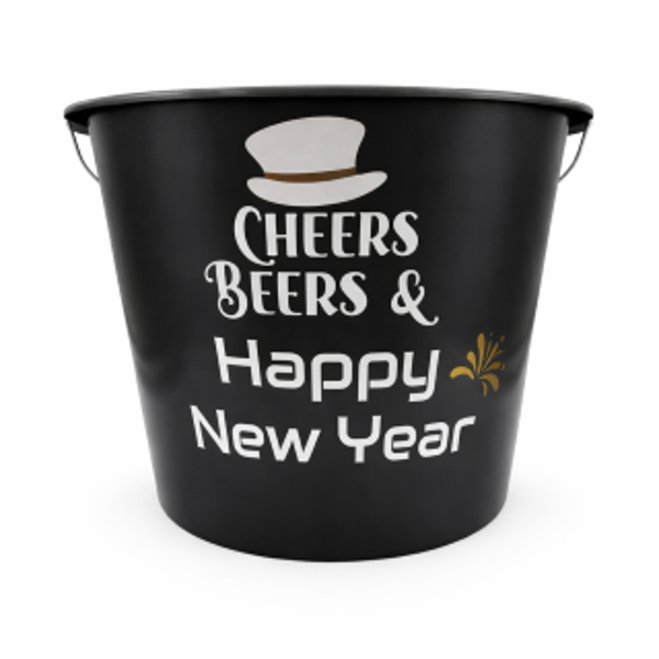 Emmer bedrukt 12L – Cheers Beers, Happy New Year!