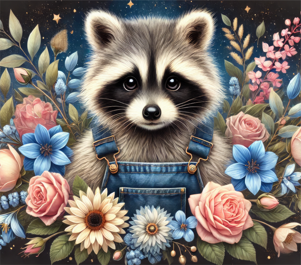 Floral Raccoon